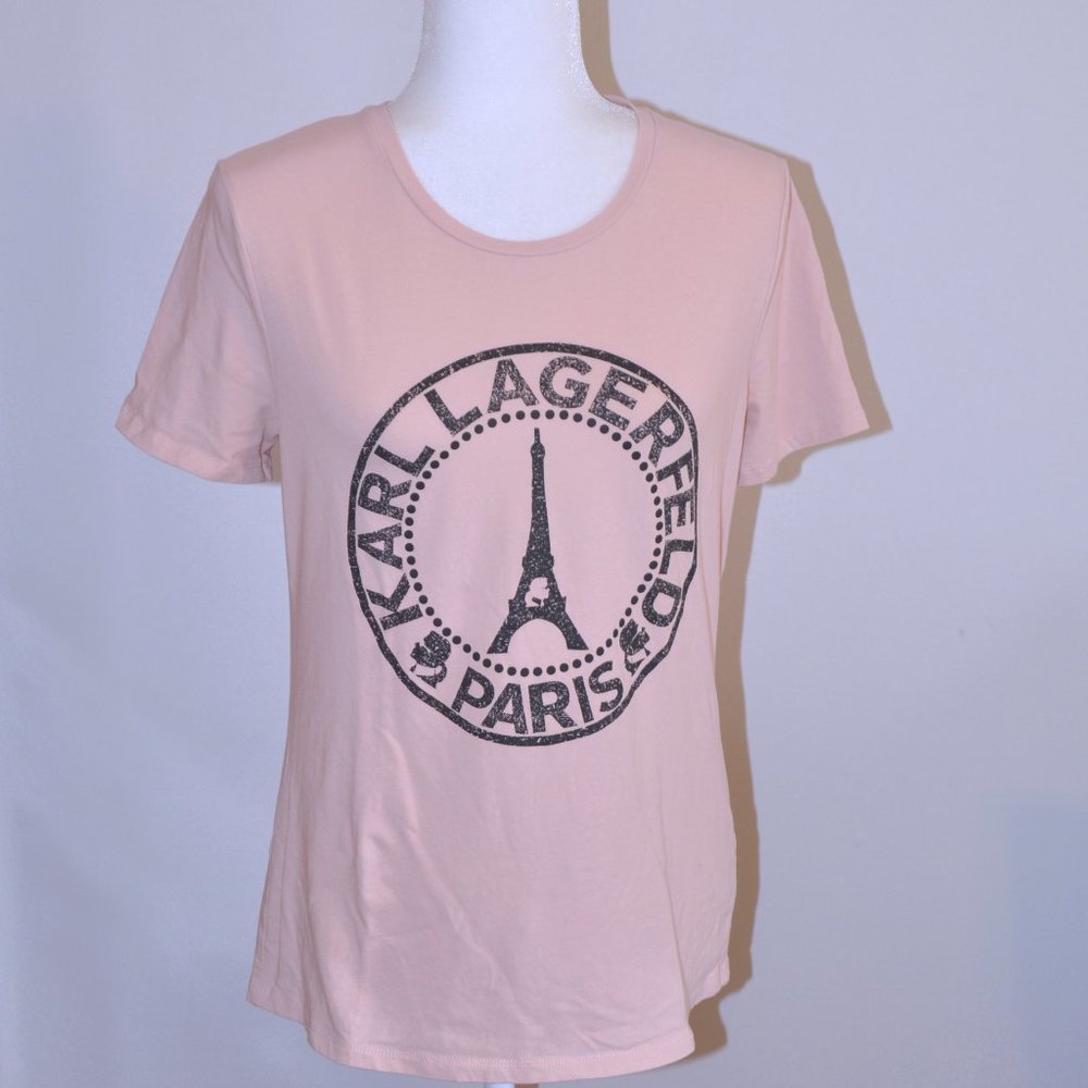3/$25 Karl Lagerfeld Paris Pink Short Sleeve T-Shirt